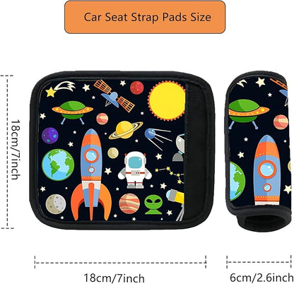 Car Seat Shoulder Strap Pads Carseat Strap Pad for Babies,Kids Soft Cushion ComfortSeat Strap Covers for Stroller，High Chair,Bogg Bag for Car Accessories (Uniserve)