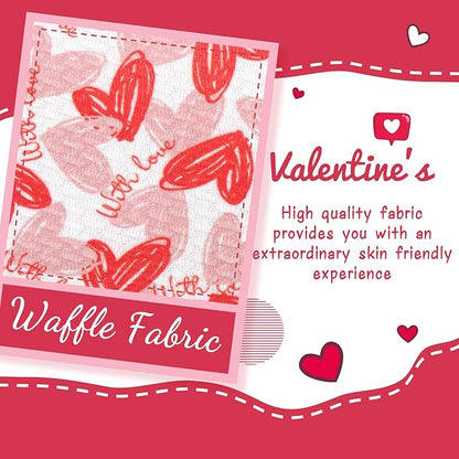 YanJie Valentine's Baby Headbands Red and Pink Bows Newborn Heart Headbands Wide Hairbands Valentines Gift Baby Girl Hair Accessories Infant