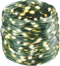 Tcamp 164 Feet 500 LED Christmas Lights, 8 Modes Christmas Tree Lights with Timer Memory Function, Green Wire Starry Fairy String Light for Xmas Tree Halloween Outdoor Indoor Decor (Warm White)