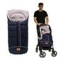 LAT Baby Warm Bunting Bag Universal,Stroller Sleeping Bag Cold Weather,Waterproof Toddler Footmuff(Basic,Navy Blue)