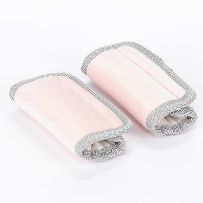 Diono Soft Wraps Car Seat Straps, Shoulder Pads for Baby, Infant, Toddler, 2 Pack Reversible Soft Seat Belt Cushion and Stroller Harness Covers Helps Prevent Strap Irritation, Pink