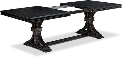 NET-SBB-TP - a Mid-Century Kitchen Table with Removable Rectangular Tabletop – Sand Blasting Black