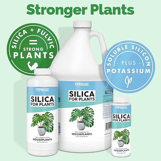 TPS NUTRIENTS Silica for Plants, Boost Strength & Resilience, Stronger Stems & Healthier Leaves - 8 oz (250mL)
