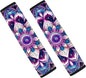 Hippie Lotus Seat Belt Cover Seatbelt Shoulder Pad Soft Comfort Seat Belt Shoulder Strap Cover Seat Belt Cushion for Kids Soft Auto Seat Belt Cover Seatbelt Shoulder Pad Cushions