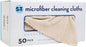 S&T INC. 50 Pack Microfiber Cleaning Cloth