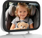 Baby Car Mirror, Shatterproof & Easy Assembled Crash Tested, 360° Rotation, Safety Car Seat Mirror for Rear Facing Infant with Wide Crystal Clear View