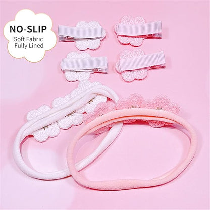 White Hair Clip Headband Hairpin Hawaiian Flower Hairpin Barrette Hair Accessories for baby Girls.(FJ89) (Type C)