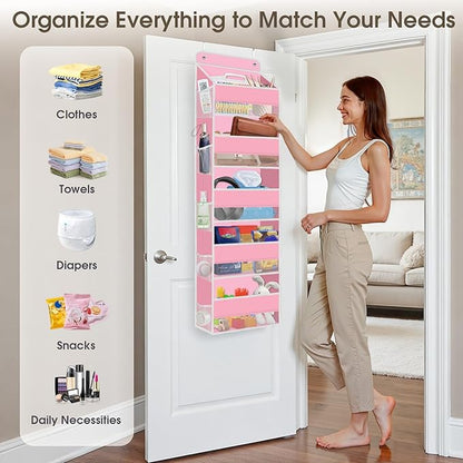 2 Pack Over The Door Organizer Hanging Storage Organizers
