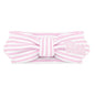 Creative Knitwear Pitt Panthers Infant Girls Pink/White Striped Hair Knot Headband Embroidered Logo - Size Newborn - 4T