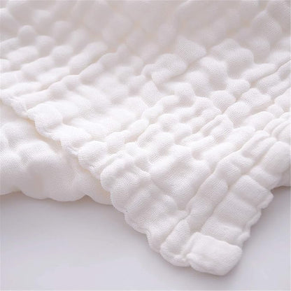 Muslin Baby Bath Towels Set 3 Pack Ultra Soft and Absorbent Baby Towels Infant Toddler Blanket Towel 6-Layer Natural Cotton Towel Suitable for Girl Boy 40x40 inches (White&Pink&Grey)