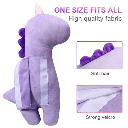 Farochy Unicorn Seat Belt Pillow Kids Unicorn Seat Belt Cover, Car Pillow for Kids, Vehicle Shoulder Pads, Seatbelt Strap Pillows Children, Animal Travel Pillow (Purple)