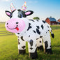 4FT Christmas Spring Farm Ranch Inflatable Cute Farm Cow Blow up Decoration with LED Light Outdoor Indoor Yard Graden Lawn Party Holiday Decor
