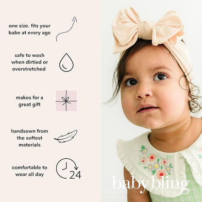 Baby Bling 2PK FAB-BOW-LOUS®: thistle + white shabby dot