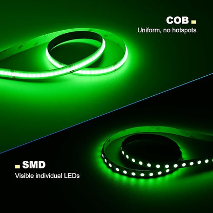 JOYLIT 32.8FT/10M COB LED Strip Lights RGBW, 24V RGB+4000K Natural White Color Changing Flexible Dimmable Tape Light, No Dark Spots, 784LEDs/M High Density Cuttable Adhesive Light Strip for Indoor