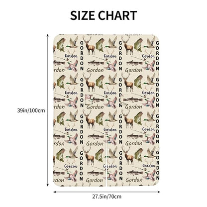 Personalized Baby Car Seat Canopy with Name – Custom Hunting Theme Minky Nursing Cover for Boys & Girls, Soft Stroller Cover for Infants & Newborns, Carseat Canopy for Breastfeeding
