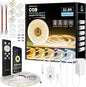 Wefomey COB LED Strip Light White, 33ft Dimmable 2700K-6500K High Density 24V Flexible LED Tape Light with Remote and APP Control, White led Strip Lights for Bedroom Kitchen Christmas Decor