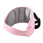 LETTON Car Seat Head Support for Child, Adjustable Toddler Car Seat Head Holder Head Strap, Safe, Breathable Head & Neck Pillow Support Solution– Baby & Kids Travel Accessories, Grayish Pink