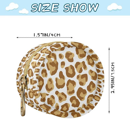 Leopard Print Pacifier Holder Case for Diaper Bag Portable Travel Pacifier Storage Case with Clip Newborn Baby Pouch for Baby Boys Girls Purse Outdoor