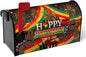 Happy Juneteenth Magnetic Mailbox Cover Large Size African Fist in Black Mailbox Wraps June 19 1865 Post Letter Box Cover for Farmhouse Outdoor Garden Yard Home Decor Oversized 25.5 X 21 Inch