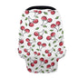 LedBack Car Seat Cover for Babies Baby Stuff Nursing Breastfeeding Cover, Soft Breathable Baby Carseat Canopy, Cherry Pattern