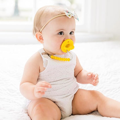 Ryan & Rose Cutie PAT Pacifier Teether 10 Pack Assorted Colors (Whimsy (Girl), Stage 1)