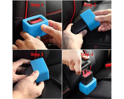 DS. DISTINCTIVE STYLE Seat Belt Holder Easy Access Seatbelt Accessories for Kids 2 Pieces (Purple)