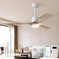 Sofucor Smart Ceiling Fan, 52" Low Profile Ceiling Fans with Lights and Remote, Compatible with Alexa/Google/App, 3-Color Light 6-Speed DC Motor Reversible Timer for Bedroom Living Room Patio Outdoor