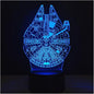 3D Illusion Platform Night Lights Touch Switch 7 Color Change USB Power LED Desk Lamp for Home Decorations or Holiday Gifts