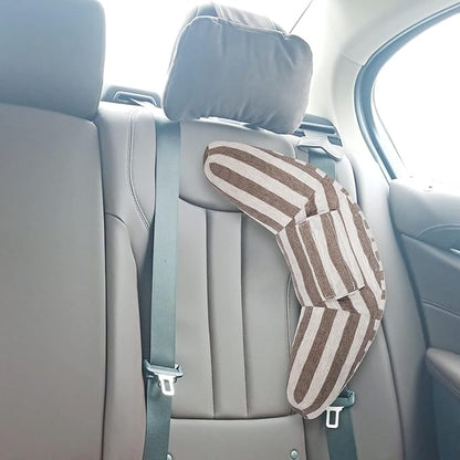 PENINSULA LOVE Kids Car Travel Pillow Car Seat Belt Pillow Cute Plush Headrest Neck Cushion Safety Strap Cover Universal Fit