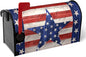 America Flag Mailbox Cover Large Size Magnetic Patriotic Star Mail Box Wrap 4th of July Memorial Letter Post Box Cover Independence Day Mailbox Covers for Outside Oversized 25.5 X 21 Inch