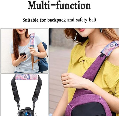 Car Seat Belt Pads Covers,Seatbelt Shoulder Strap Covers for Adult,2 Pack Standard Size Blue Axolotl Print