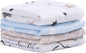 Viviland Baby Muslin Burp Cloths, Super Absorbent Washcloths for Baby Girl and Boy, 10 x 20 inches 6-Layer Baby Bath Towels, Blue Rainbow & Stars 4 Pack