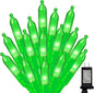 Green St Patricks Day Lights, 32.5FT 100LED Twinkle Christmas String Lights with 16 Lighting Modes, Waterproof Plug in for Indoor Outdoor Holiday Xmas Tree Garland Party Bedroom Decorations