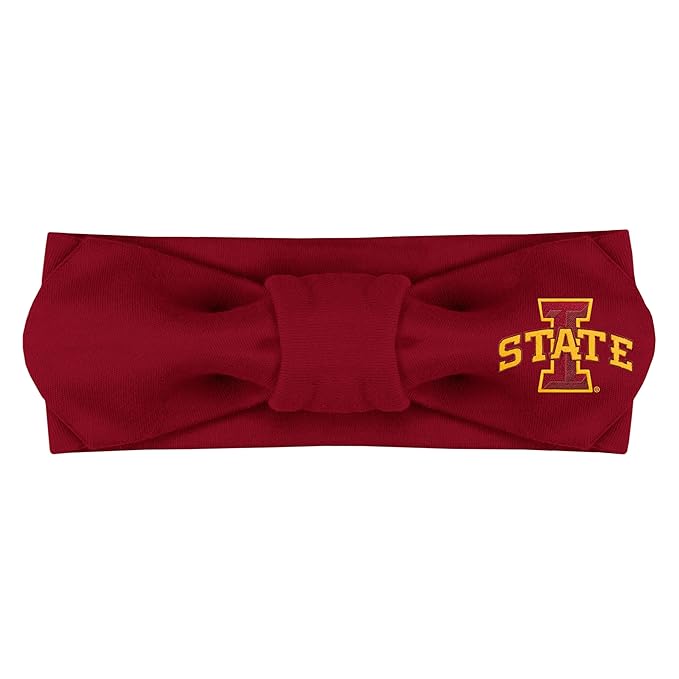 Creative Knitwear Iowa State Cyclones Infant Girls Crimson Solid Hair Knot Headband Embroidered Logo - Size Newborn - 4T