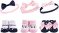 Hudson Baby Girl's Headband and Socks Giftset