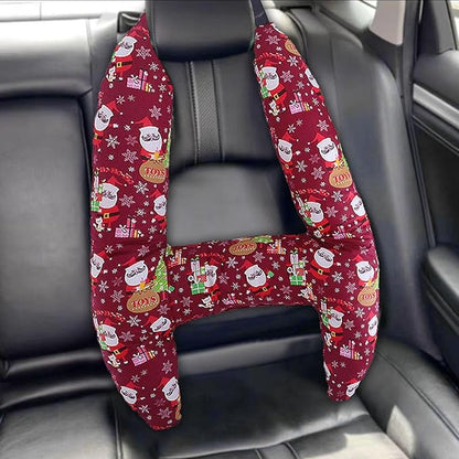 Generic Kids Car Seat Head Support H Shape Kids Neck Pillow - Kid Car Sleeping Head Support, 28x22in Car Travel Pillow with Headrest for Kids and Adults for Head, Neck, Arm Supports, Christmas