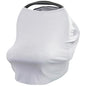 JLIKA Baby Car Seat Covers - Stretchy Infant Canopy and Nursing Cover for Breastfeeding Newborns Infants Babies Girls Boys Best Shower Gift Maternity Apron Infinity Scarf carseats (Gray Fog)