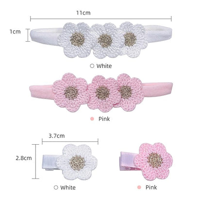 White Hair Clip Headband Hairpin Hawaiian Flower Hairpin Barrette Hair Accessories for baby Girls.(FJ89) (Type C)