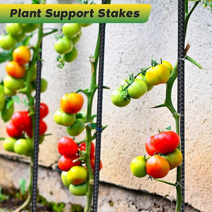 24 inches Straight Rebar Stakes 18-Pack Ground Stake Heavy Duty Metal Steel Spikes for Gardening, Concrete Forming and Camping Tent