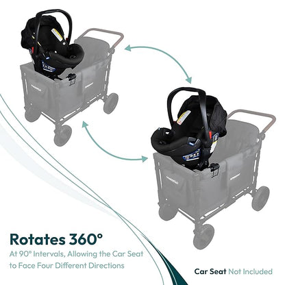 WONDERFOLD Infant Car Seat Adapter for Britax Car Seat - Full 360-Degree Rotation, Easy to Install & Folds with Wagon Stroller, L2 Series