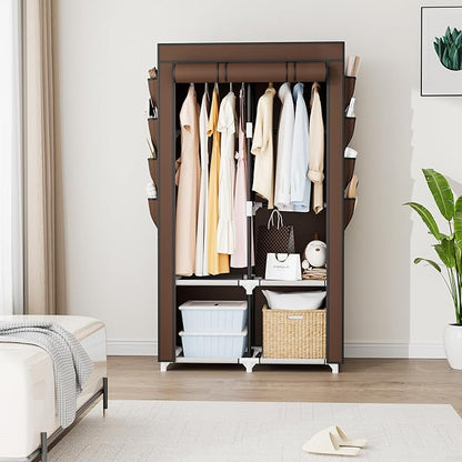 Portable Closet for Hanging Clothes, Portable Wardrobe Closet