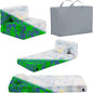 Folding Sofa Bed Floor Mattress for Kids With Pillow, Toddler Glow Washable Nap Mat for Sleeping, Child Fold Up Futon Chair Bed With Storage Bag for Girls Boys