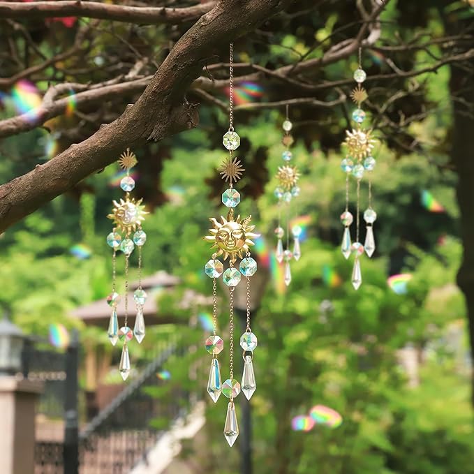 DIY Fairy Wand Garden Stakes Kit, Crystal Beaded Decorative Wands Set, Outdoor Garden Decoration with Assembly Guide (Mixed Top 390 Pcs)