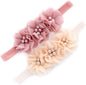 My Lello Flower Headbands Baby - Girls - Toddler Fabric Beaded Stretchy Elastic Pair