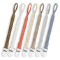 7 Pcs Braided Pacifier Clips for Boys and Girls, Pacifier Holder Baby Binky Clips Handmade Cotton Modern Unisex Pacifier Smoother Clip Fits All Pacifiers for Shower Birthday Gifts