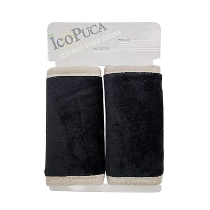 Car Seat Strap Pads Covers for Baby Kids, Seat Belt Covers Cushion for boy Girl, Protect Neck and Shoulder rubbing, Anti-Slip Design, Universal for Stroller/Carrier/Pushchair Black