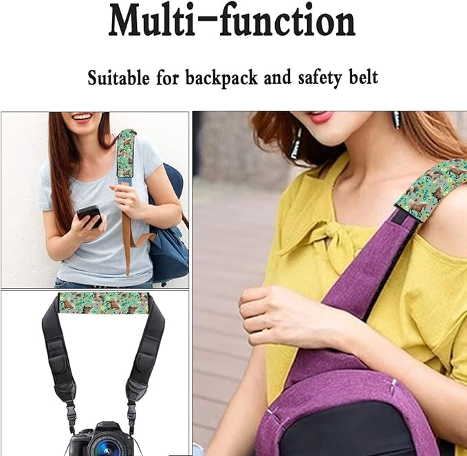FOR U DESIGNS 2 Pcs Seat Belt Cover for Kids Adults Car Seat Strap Cover Horse & Floral Print Universal Shoulder Strap Protector Fit for SUV Sedan Truck