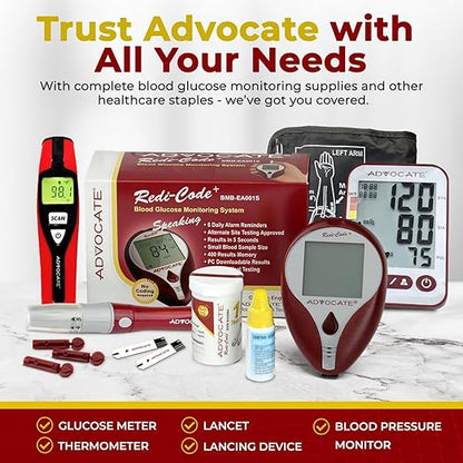 Advocate Non Contact Touchless Speaking Thermometer for Adults, Kids & Babies – Digital Infrared Thermometer – Clinical Results-Speaks English and Spanish