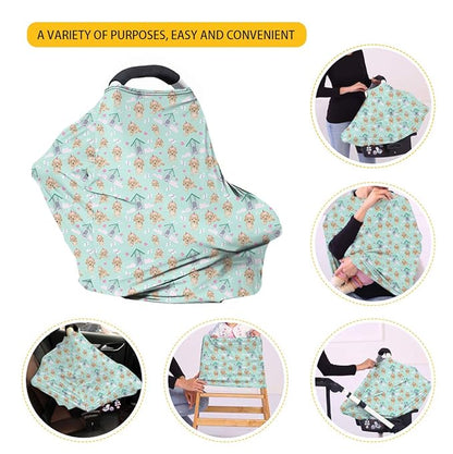 ZFRXIGN White Tiger Car Seat Covers Baby Infant Car Seat Canopy Boys Girls Baby Carrier Covers for Newborn Carseat/Stroller/Shopping Cart/High Chair Galaxy