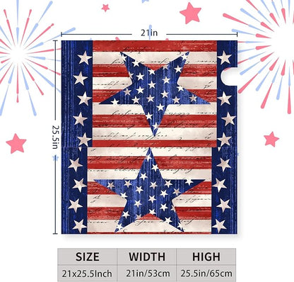 America Flag Mailbox Cover Large Size Magnetic Patriotic Star Mail Box Wrap 4th of July Memorial Letter Post Box Cover Independence Day Mailbox Covers for Outside Oversized 25.5 X 21 Inch